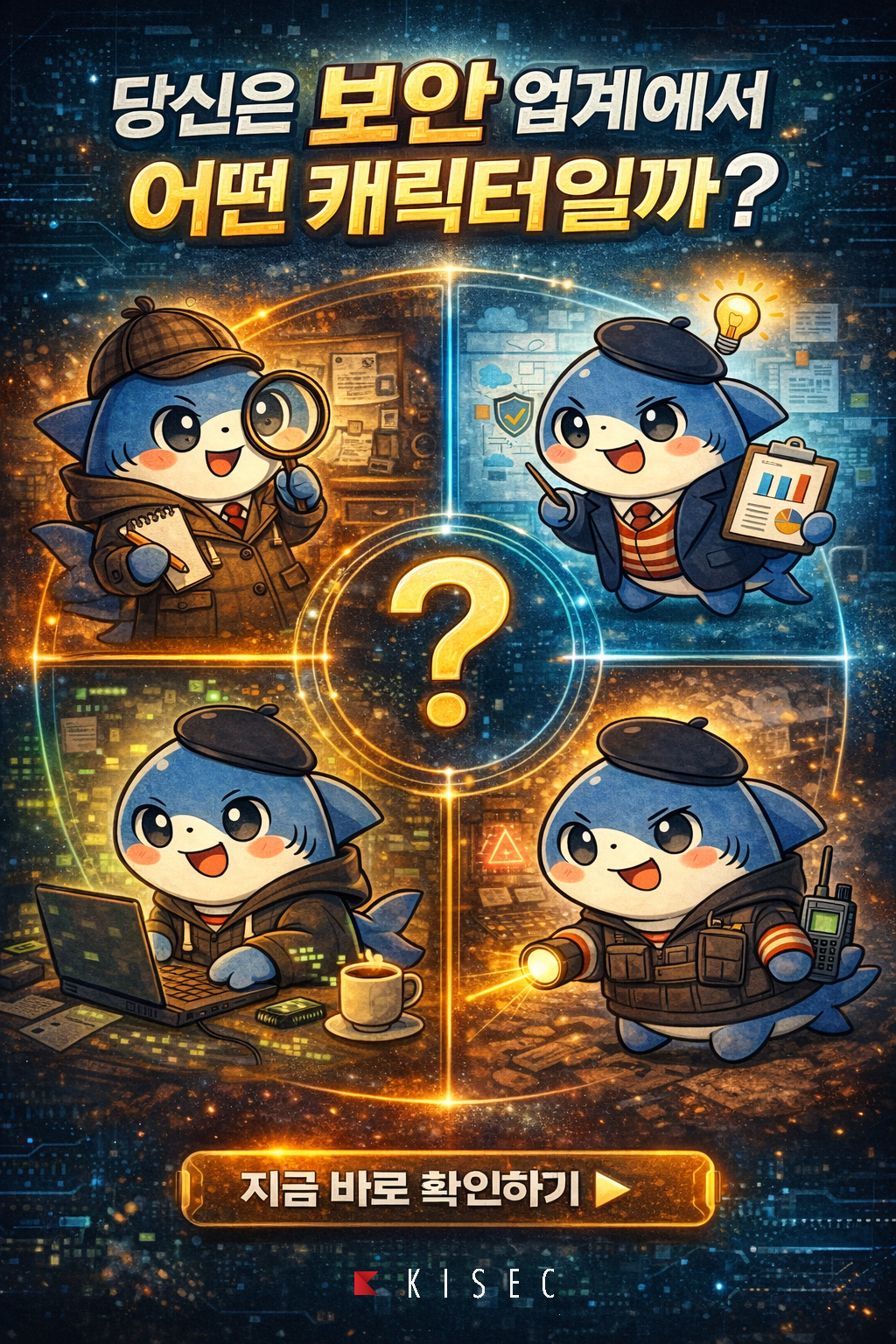 당신은 보안 업계에서 어떤 캐릭터일까?